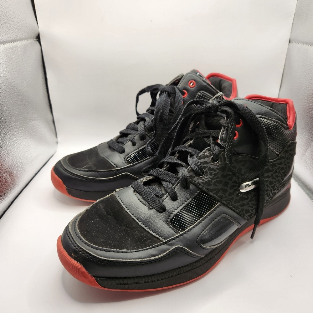 Men's FUBU Black & Red MNFB2400011Athletic Hi Top Size 10.5 - Picture 5 of 10